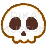 ハロウィンの頭蓋骨のイラスト