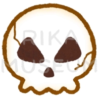 ハロウィンの頭蓋骨のイラスト