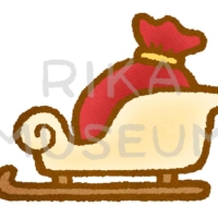 サンタクロースの橇のイラスト