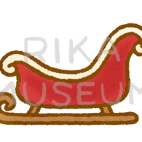 サンタクロースの橇のイラスト