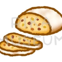 美味しそうなシュトレンのイラスト