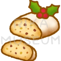 美味しそうなシュトレンのイラスト