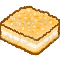 Crumble cake ドイツのお菓子であるシュトロイゼルクーヘンのイラスト