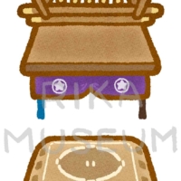 Sumo  ring 相撲の土俵のイラスト