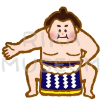 Sumo wrestler 相撲の力士のイラスト