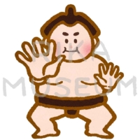 Sumo wrestler 相撲の力士のイラスト