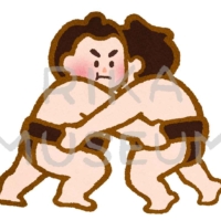 相撲の力士のイラスト
