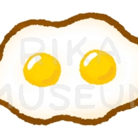 2つの目玉焼きのイラスト