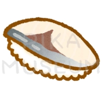 Mackerel sushi しめ鯖の寿司のイラスト