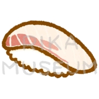 Sea bream sushi 鯛の寿司のイラスト