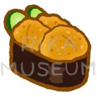 Sea urchin ウニの寿司のイラスト