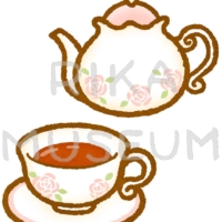 美味しそうなティーセットのイラスト