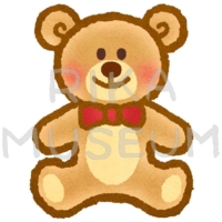 可愛いテディベアのイラスト