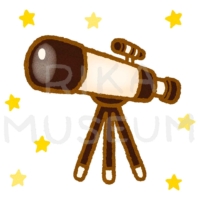 天体望遠鏡のイラスト