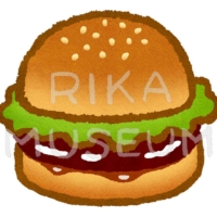 照り焼きバーガーのイラスト