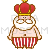 アンデルセン童話の裸の王様のイラスト