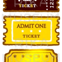 遊園地のチケットのイラスト