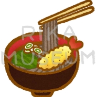 年越し蕎麦のイラスト