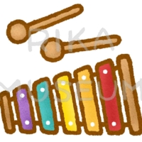 Xylophone おもちゃの木琴のイラスト