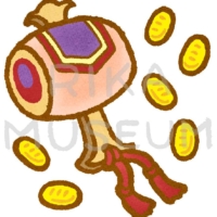 A legendary mallet which can tap out anything wished for 打ち出の小槌のイラスト