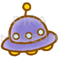 シンプルなUFOのイラスト