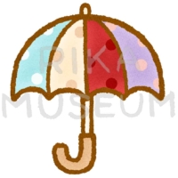 可愛い傘のイラスト