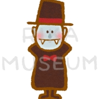 ハロウィンの可愛いドラキュラのイラスト