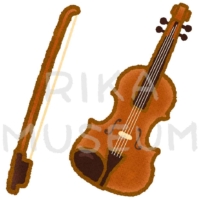 バイオリンのイラスト