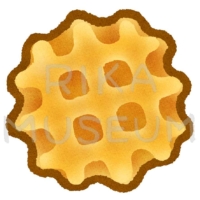 美味しそうなベルギーワッフルのイラスト