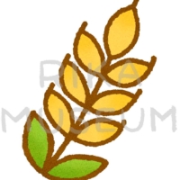 小麦の穂のシンプルなイラスト