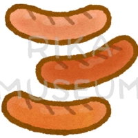 美味しそうなソーセージのイラスト