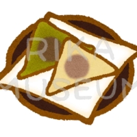 Representative souvenir sweets of Kyoto 八つ橋のイラスト