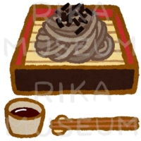 Soba(buckwheat) noodles served on a woven bamboo tray ざる蕎麦のイラスト